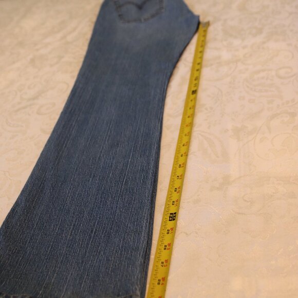 Levi's Curvy Fit Boot Leg Denim Blue Jeans Size 12 - Picture 14 of 16